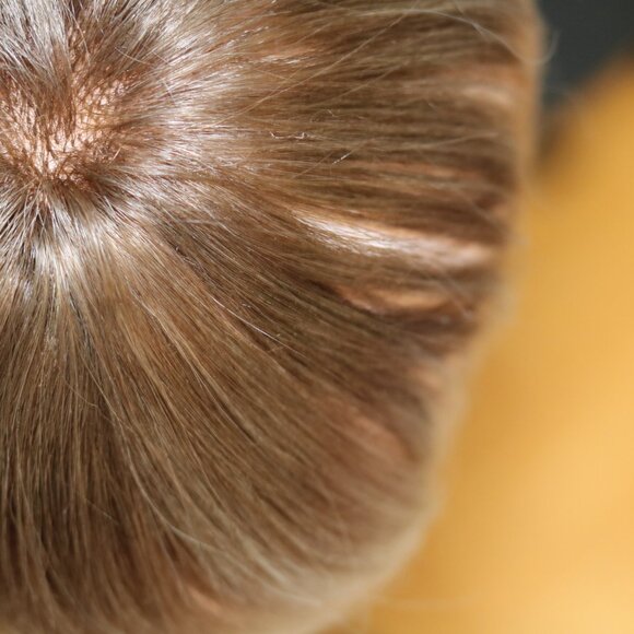 Human Hair Topper with Bangs - Picture 3 of 7